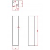 Post base Invisible Internal Holder to suit 50x50mm Posts