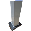 Post base Holder for concrete anchoring fits inside 76mm posts Bases Black and White