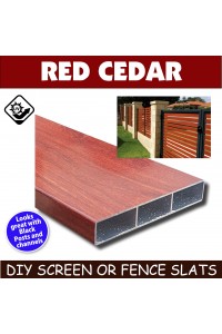 Slats in Red Cedar -100x16mm - 4.8m long Slat - Bulk item & Uncut