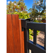 Slat Sliding Gate Roller Kit - Dark grey and 7m Track