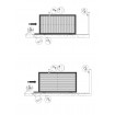 Slat Sliding Gate Roller Kit - Black and 7m Track