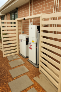 Solar Battery Covers - Slatted - Cream or Paperbark - Aluminum - Roof & Door Options - See SQM Guide