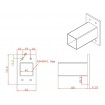 Bracket for Hanging Window Screens in DARK GREY