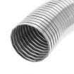 25.4mm ID x 1000mm Flexible Exhaust Pipe Stainless Steel 316 Polylock
