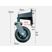 Black Gate Wheel Heavy Duty - Free Delivery