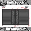 Entrance Gate Set 3600 x 1800mm for Driveways Home Modern Style - CM05 Gloss Black