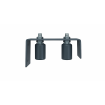 Slat Sliding Gate Roller Kit - Dark grey and 7m Track