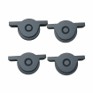 Slat Sliding Gate Roller Kit - Dark grey and 7m Track