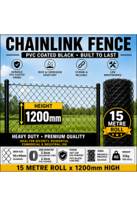 Chain Mesh fences - Chain link DELIVERED 15m long x 1200 high Chainlink Chainmesh