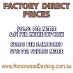 138mm Honorwood SOLID COMPOSITE DECKING  - HAMPTONS White  - Per Lineal Metre
