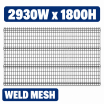 Weld Mesh Fence Arc 1800Hx2930mmW Black Fencing weldmesh Security Pet 
