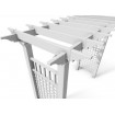 Entrance Arbour *DELIVERED* in White Polymer – Hamptons Look – Garden Arbor PVC