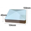 PVC Post Caps 10x Pack 4" Fencing Slimline Cover 100x100 Posts white Hamptons